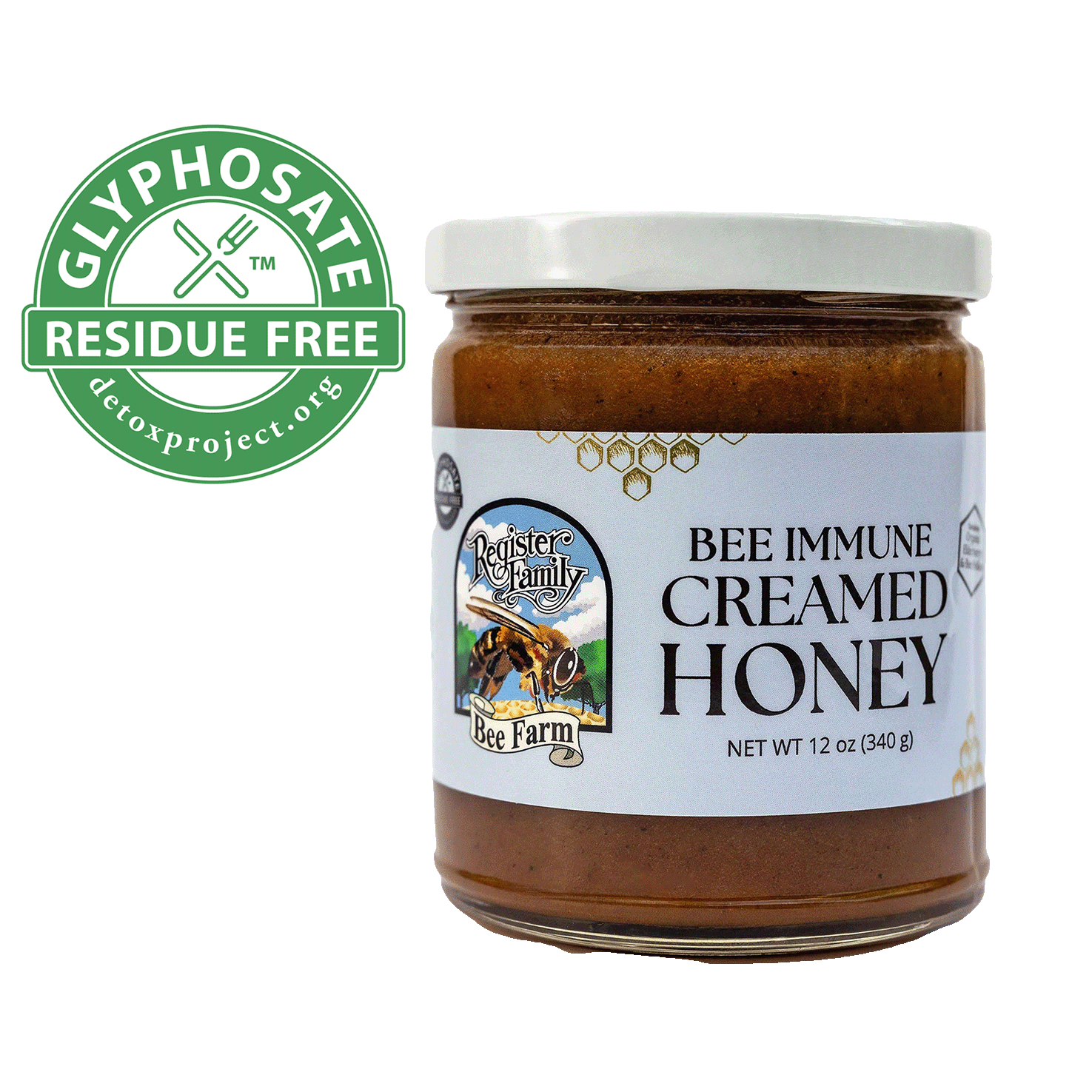 黄桜FOREVER BEE HONEY 500g 6本入り Bee Immune Creamed Honey | Elderberry Turmeric Ginger Honey