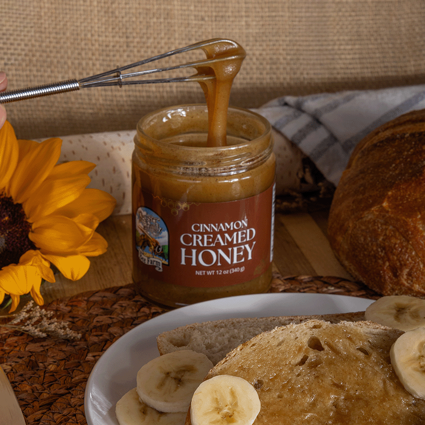 Cinnamon Creamed Honey | Raw Whipped Wildflower Honey | Register