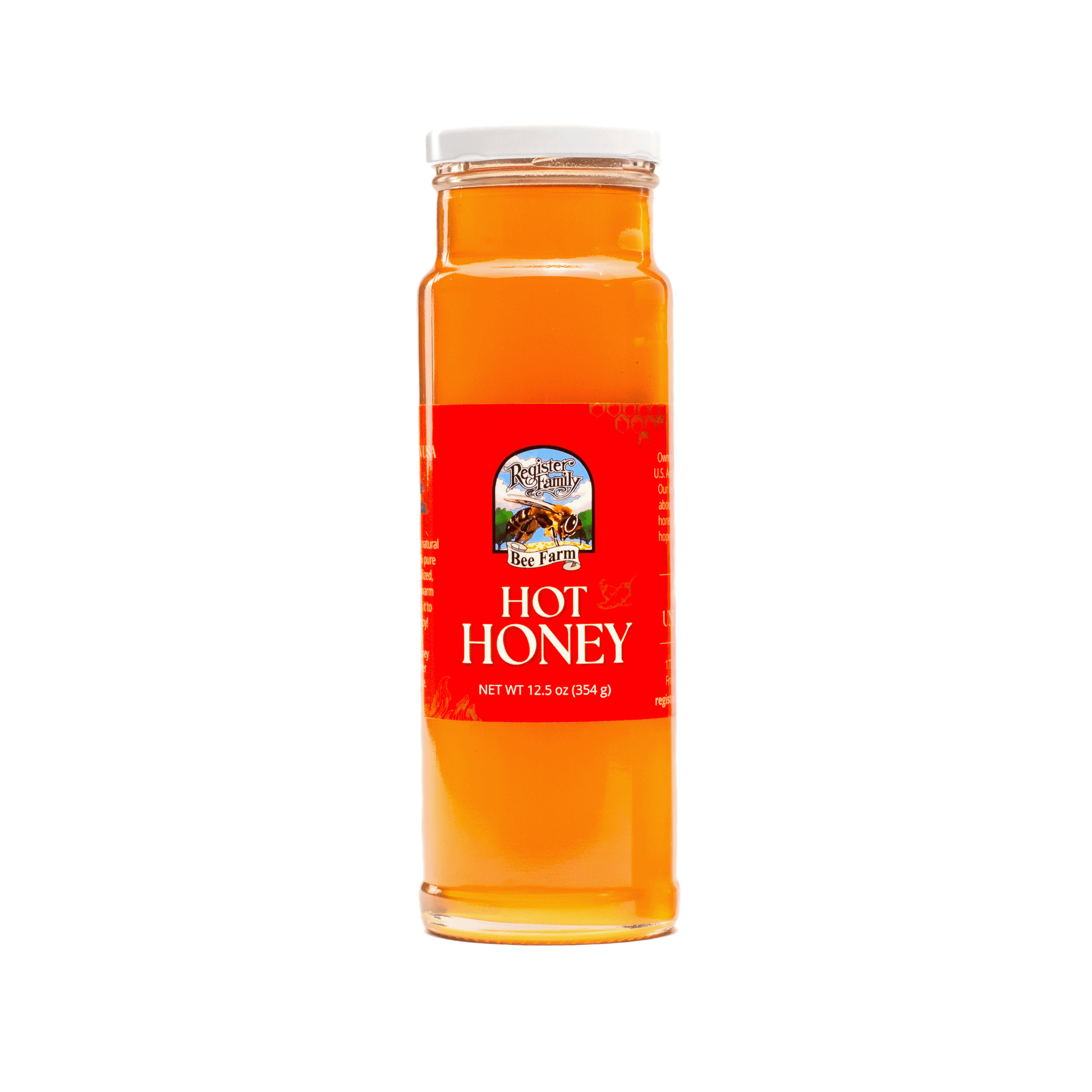 Raw Hot Honey | Sweet & Spicy Wildflower Honey | Register Family Farm