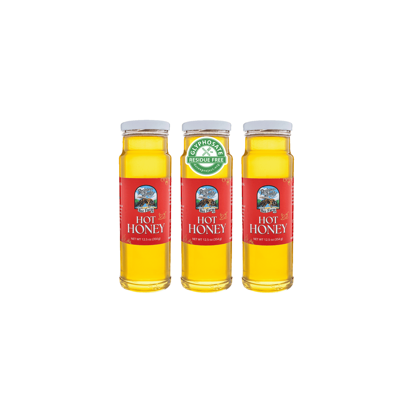 Raw Hot Honey 12.5 oz Jar - 3-Pack