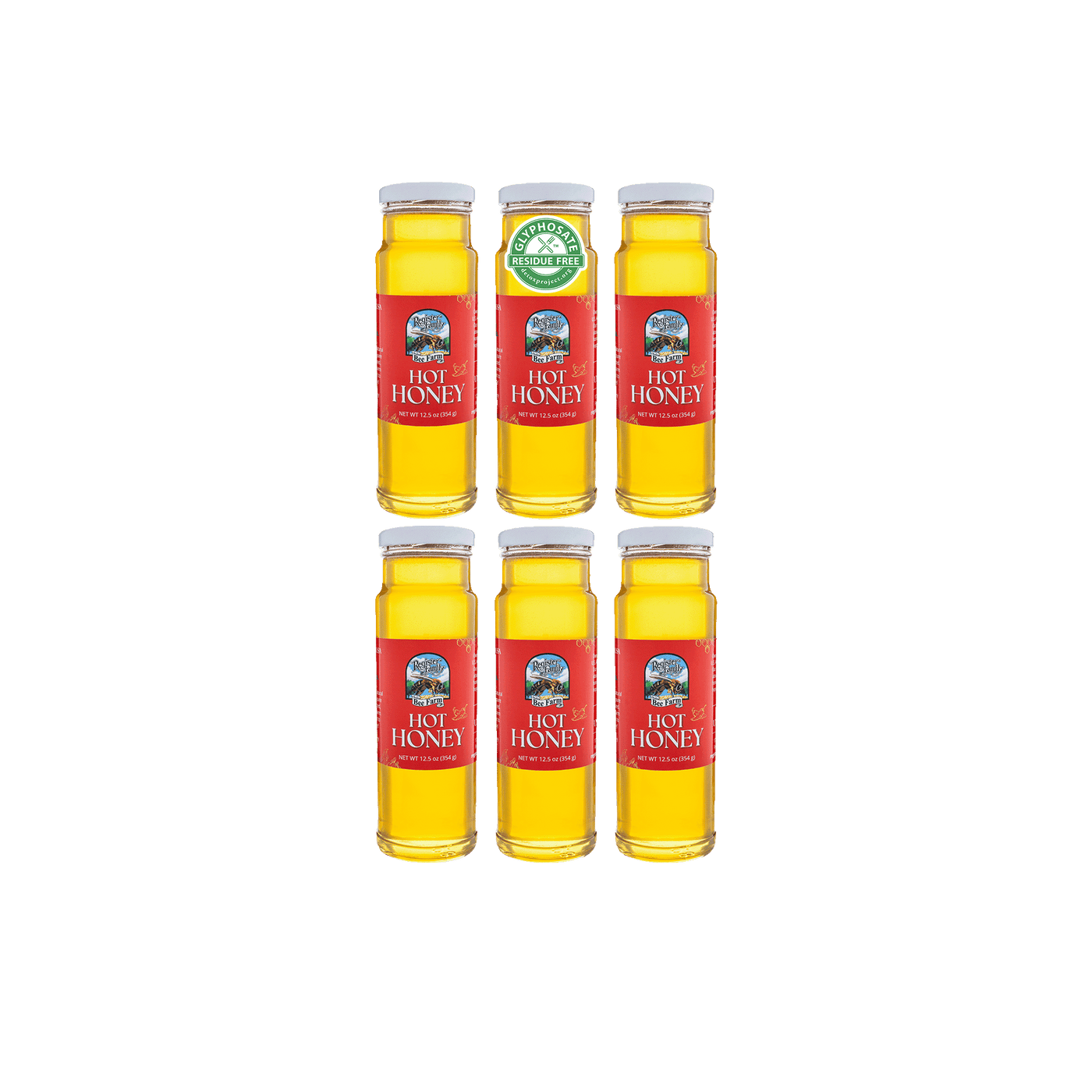 Raw Hot Honey 12.5 oz Jar - 6-Pack