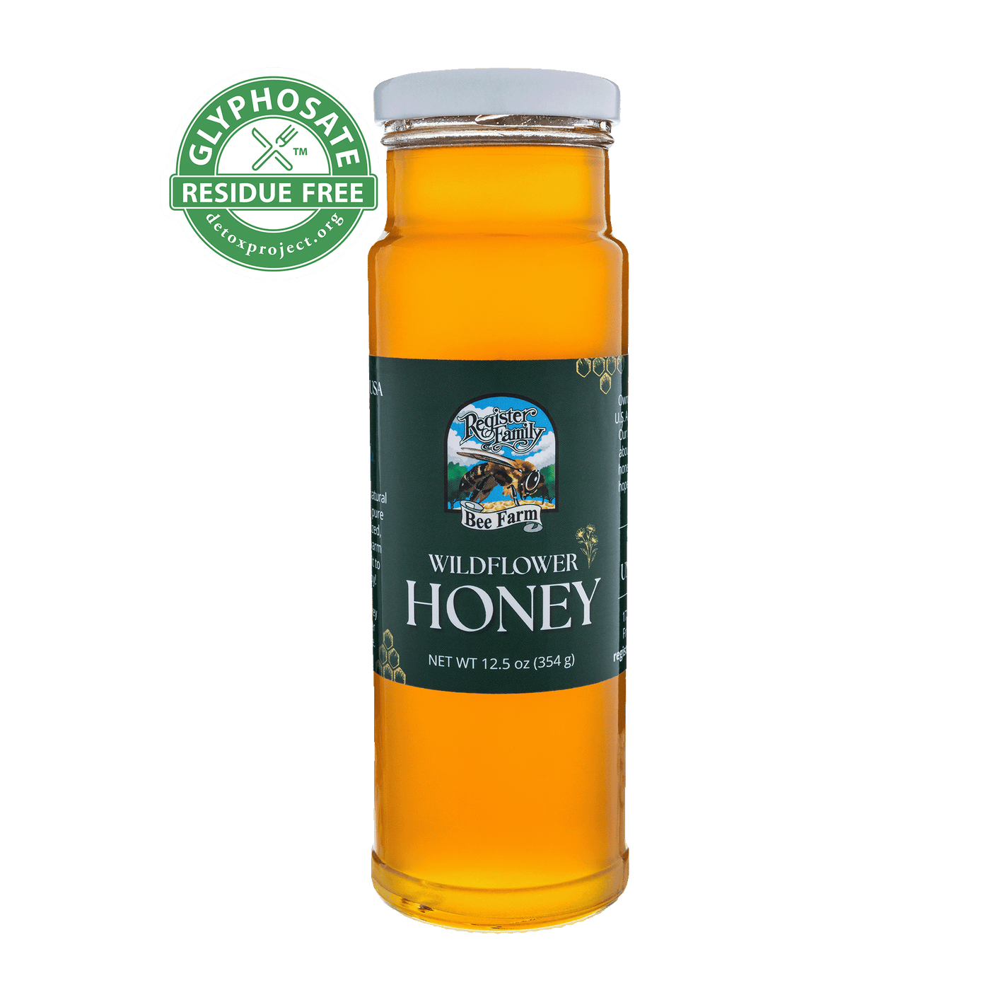 Raw Wildflower Honey — 12.5 oz Glass Jar