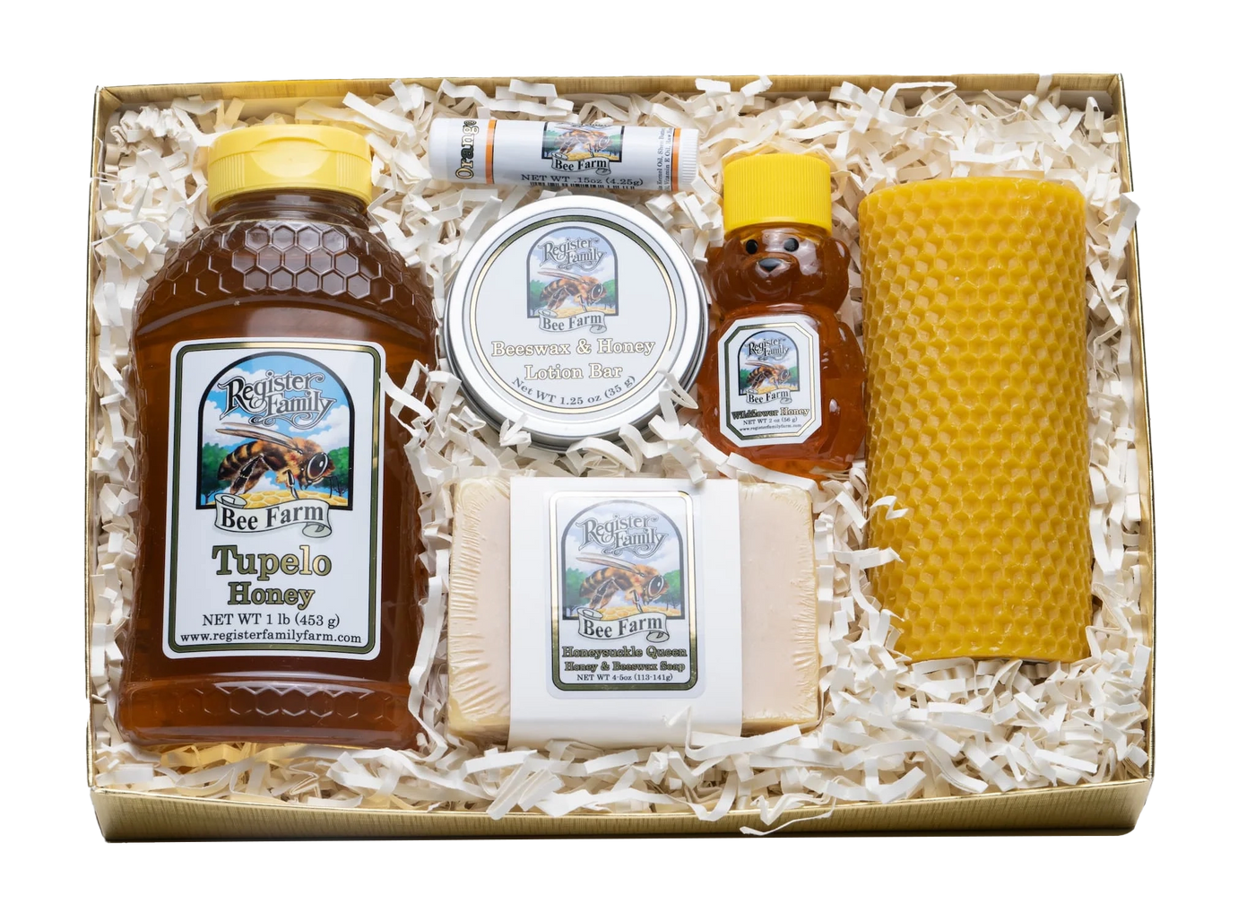 Gift Box - Tupelo Honey & Honeycomb Pillar Candle
