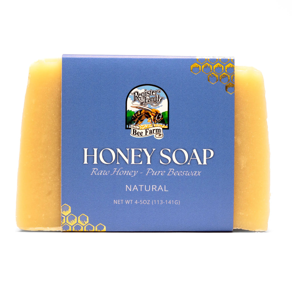 Natural beeswax soap with moisturizing ingredients, gentle and perfect for daily cleansing