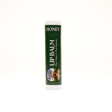 Natural honey moisturizing lip balm made with beeswax, smooth texture and sweet scent for everyday lip care