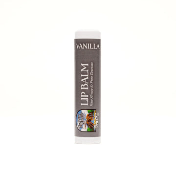 Natural honey vanilla lip balm made with beeswax, smooth texture and sweet scent for everyday lip care