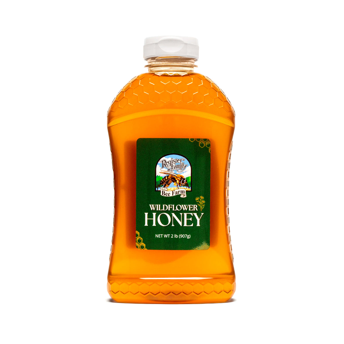 Raw Wildflower Honey — 2 lb Squeeze Bottle