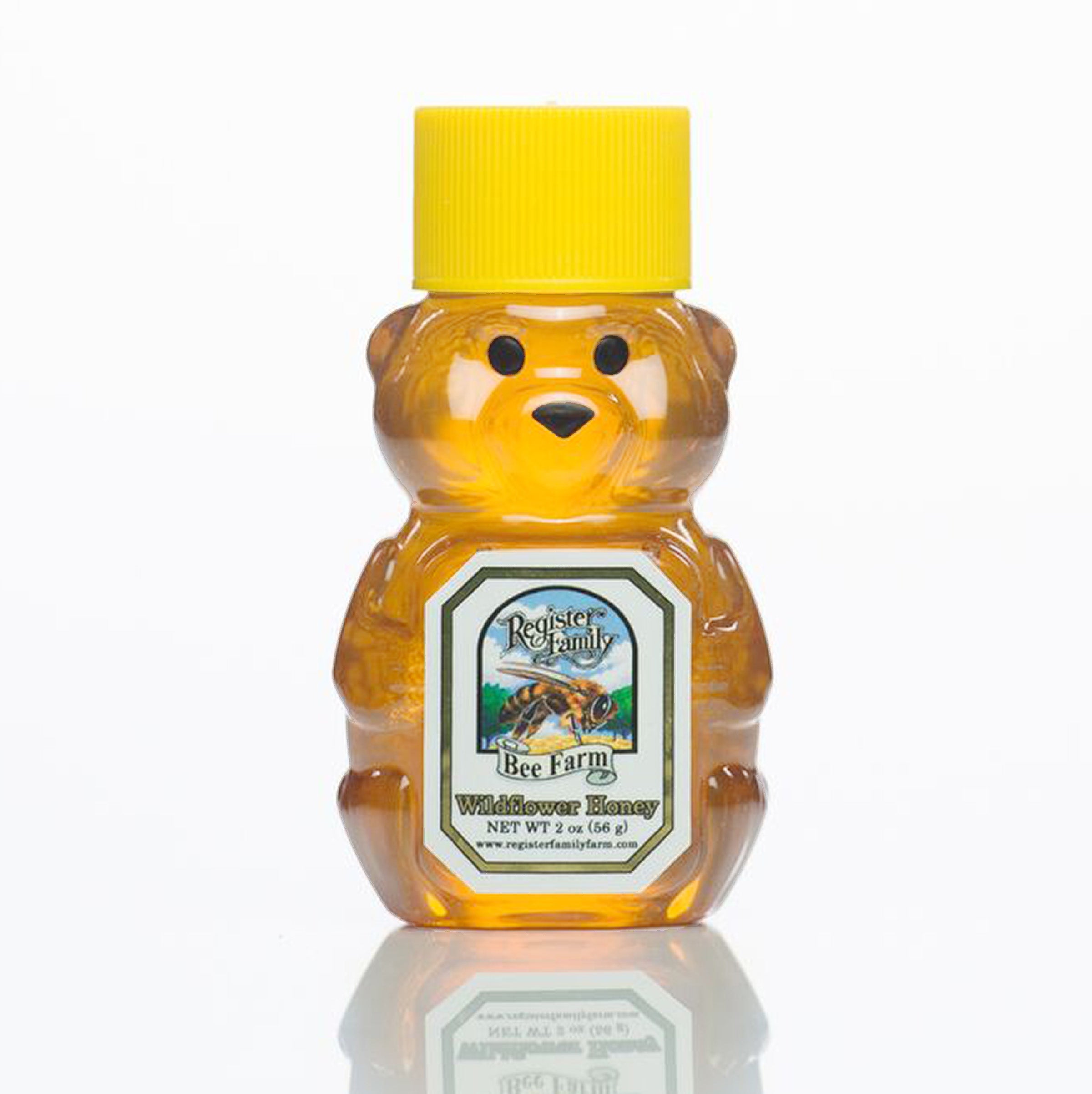 2 oz Pure Wildflower Honey Bear: All Natural, Never Heated – Register  Family Farm