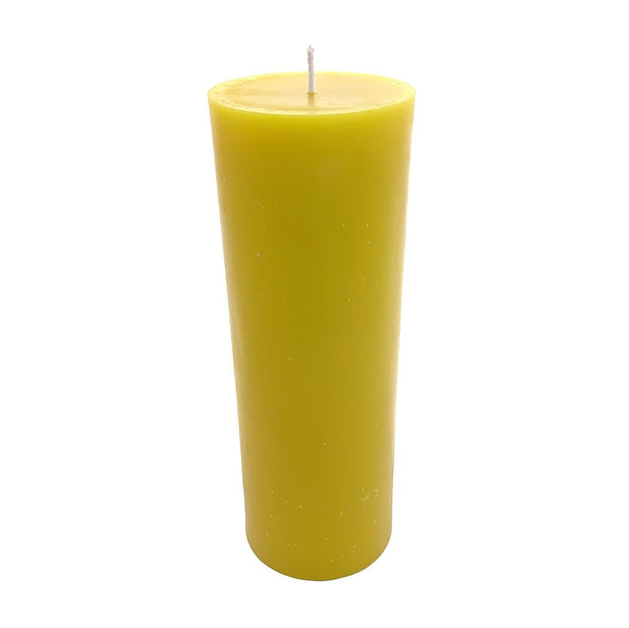 Honeycomb Pillar Candle: 100% Pure Beeswax – Register Family Farm