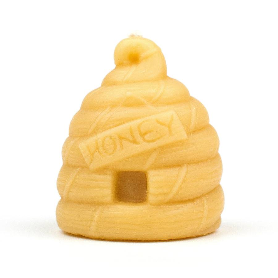 Honey-hive beeswax candle.